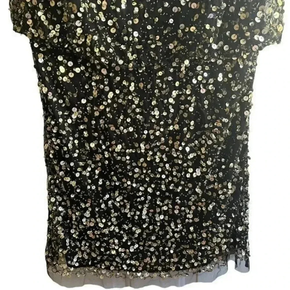 JS Collection Sequin Cocktail Dress Sleeveless Party Mini Dress Sparkly Black 12 - Picture 6 of 8